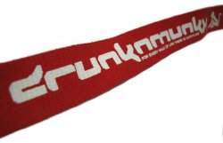 Drunknmunky pásek text webbing - 1219