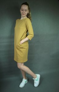 Dámské šaty Patricia in Mustard - 582405