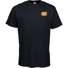 triko SANTA CRUZ - Slashed T-Shirt Black (BLACK)