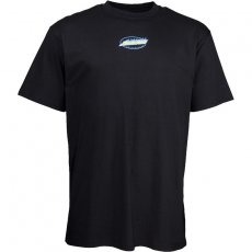 triko SANTA CRUZ - Cosmic Cat Strip T-Shirt Black (BLACK)