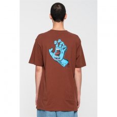 triko SANTA CRUZ - Screaming Hand Chest T-Shirt Sepia Brown (SEPIA BROWN2580)