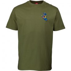 triko SANTA CRUZ - Primary Hand T-Shirt Olive (OLIVE)
