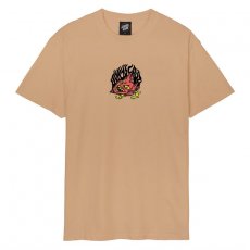 triko SANTA CRUZ - Delfino Devil Mask Front T-Shirt Taupe (TAUPE)